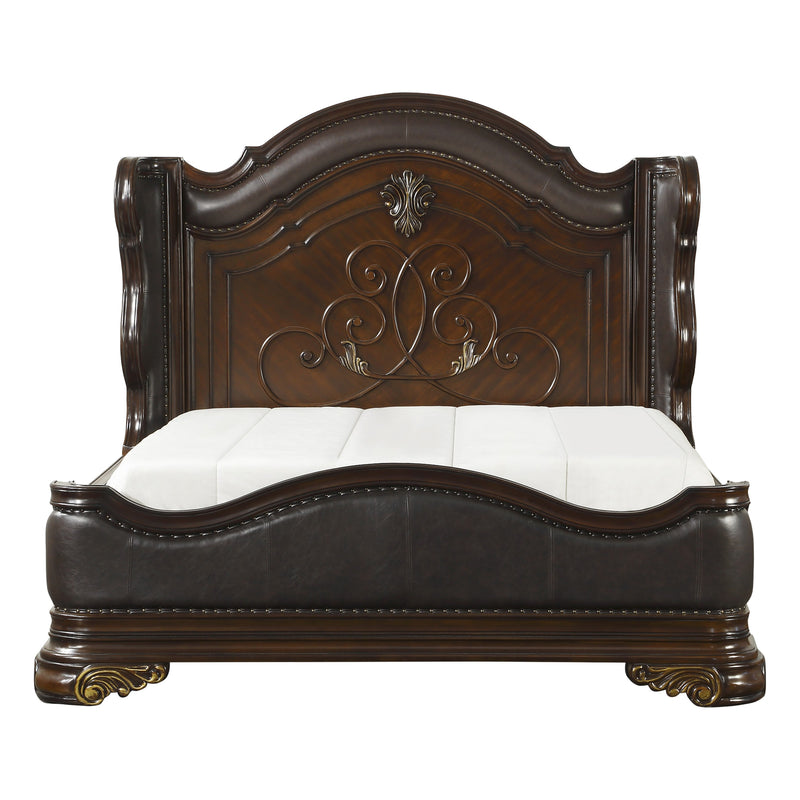Royal Highlands Queen Bed in Cherry - 1603-1