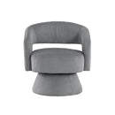 Upton Swivel Chair - Dark Gray