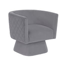 Candace Swivel Chair - Gray