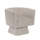 Candace Swivel Chair - Taupe