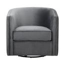 Cecily Swivel Chair in Gray - 1038GY-1
