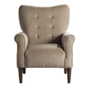 Kyrie Accent Chair in Brown - 1046BR-1