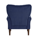 Kyrie Accent Chair in Blue - 1046BU-1
