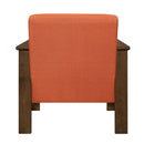 Helena Accent Chair with Storage Arms in Orange - 1048RN-1