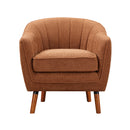 Cutler Accent Chair in Orange/Rust - 1081RU-1
