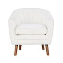 Cutler Accent Chair in White - 1081WH-1