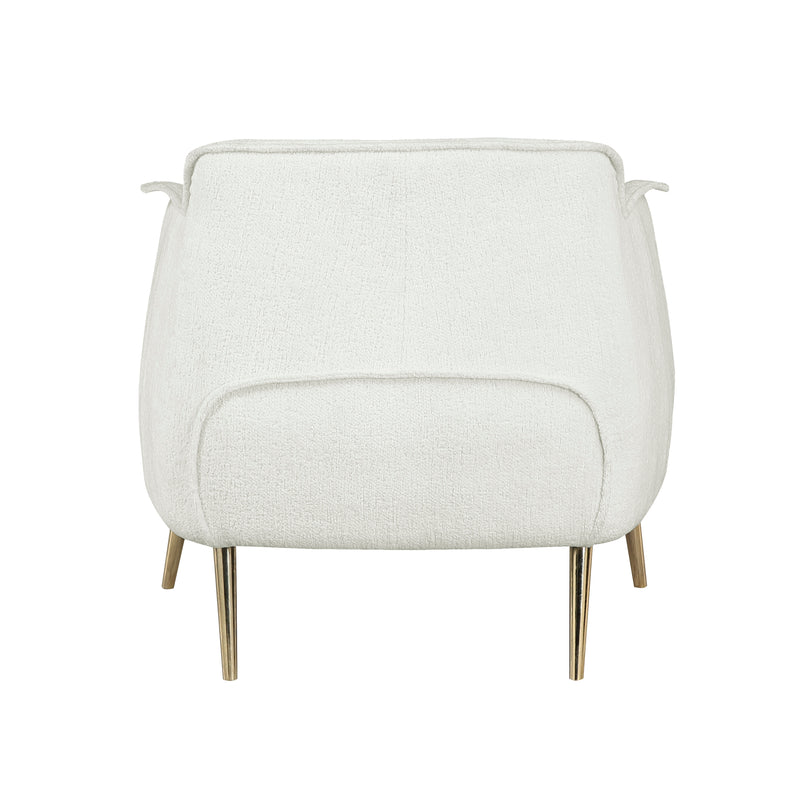 Rachael Accent Chair in Gold/White - 1085F1S