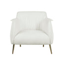 Rachael Accent Chair - Gold,White
