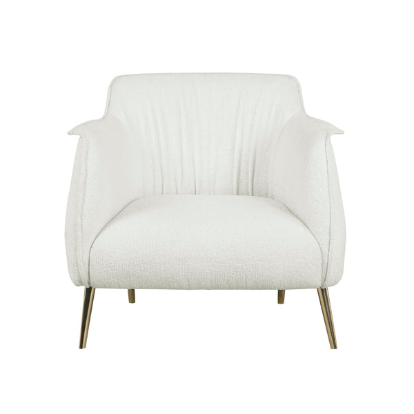 Rachael Accent Chair in Gold/White - 1085F1S