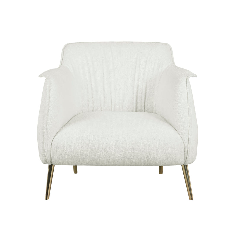 Rachael Accent Chair in Gold/White - 1085F1S