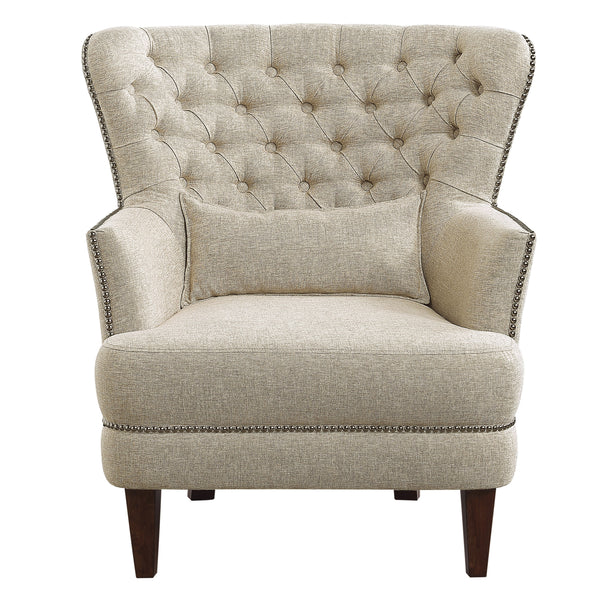 Marriana Accent Chair in Beige - 1112-1