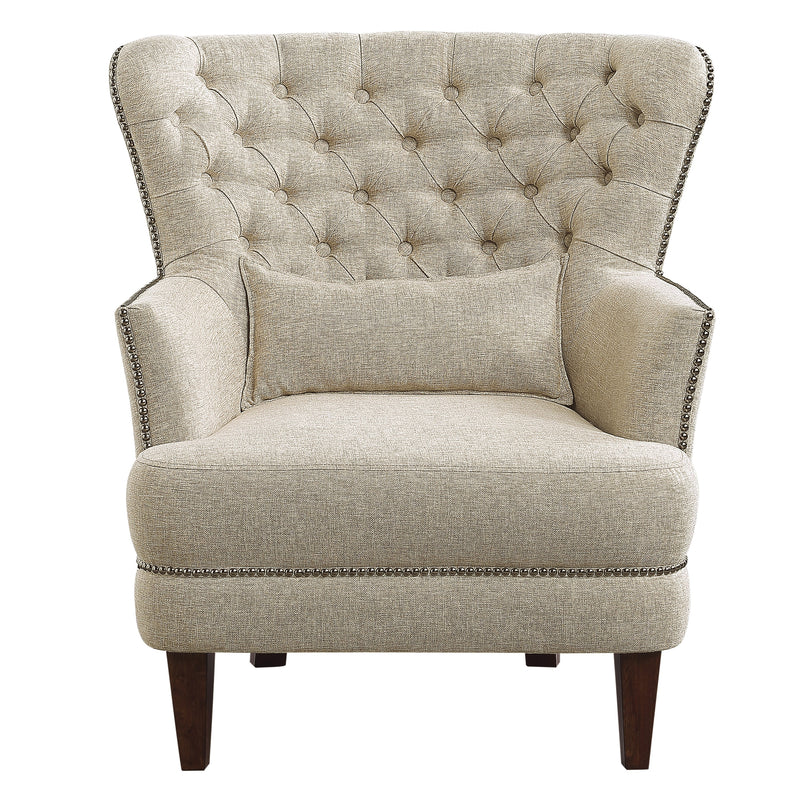 Marriana Accent Chair in Beige - 1112-1