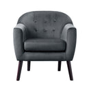 Quill Accent Chair in Gray - 1127GY-1