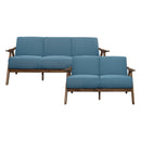 Damala 2pc Set: Sofa, Love in Blue - 1138BU*2