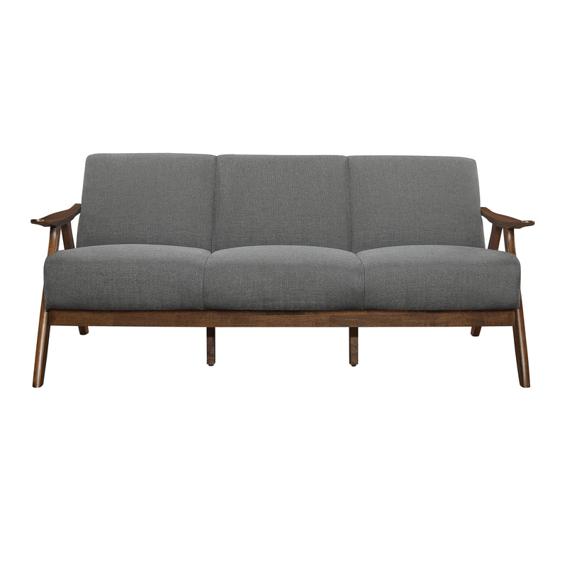 Damala 2pc Set: Sofa, Love in Gray - 1138GY*2