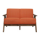 Damala 2pc Set: Sofa, Love in Orange - 1138RN*2
