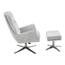 Parker Swivel Chair With Ottoman