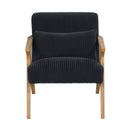 Chevron Accent Chair - Black