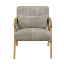 Chevron Accent Chair - Taupe
