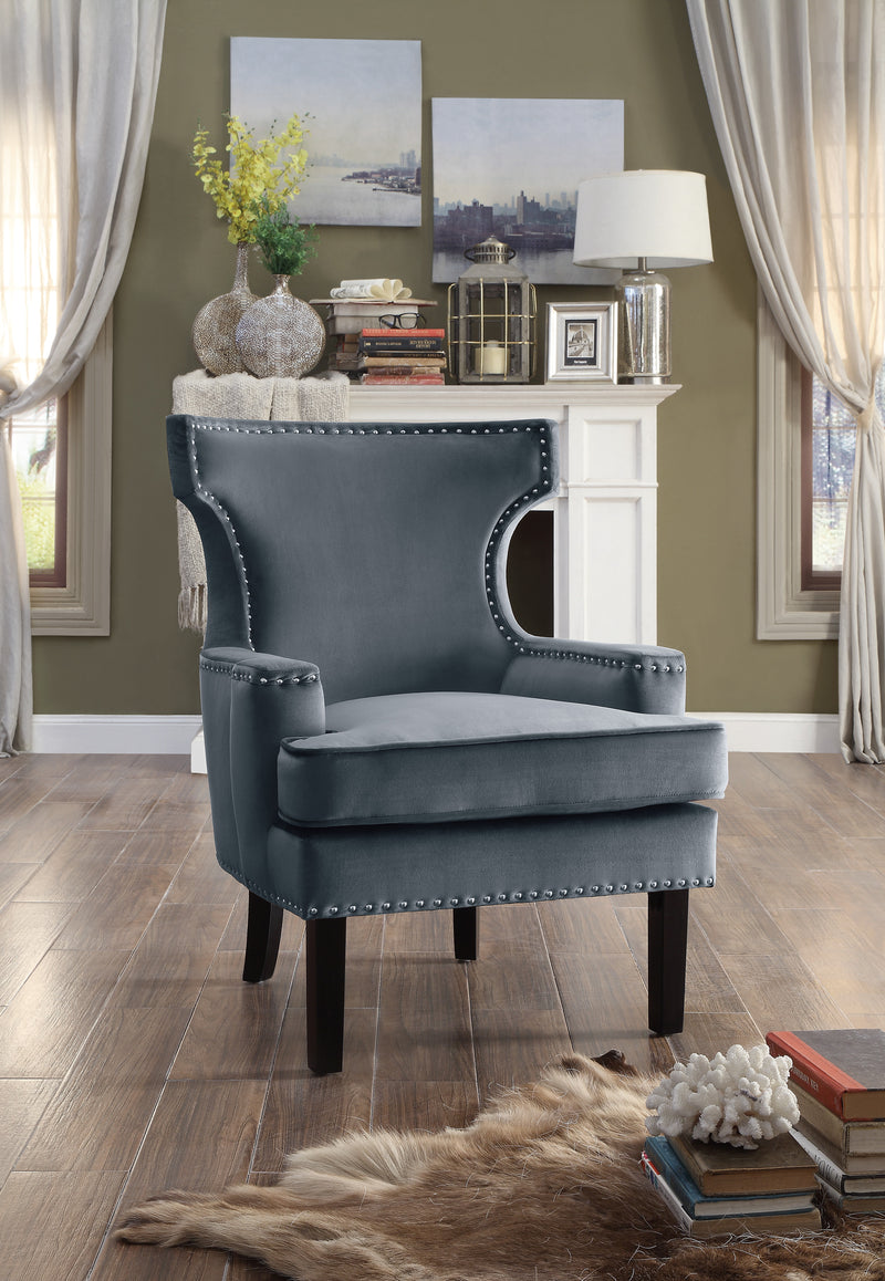 Lapis Accent Chair in Gray - 1190GY-1