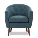 Lucille Accent Chair in Blue - 1192BL