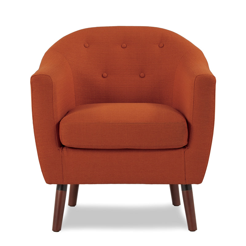 Lucille Accent Chair in Orange - 1192RN