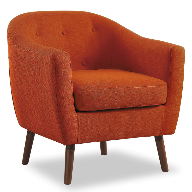 Lucille Accent Chair in Orange - 1192RN