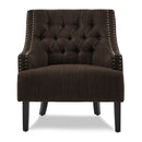 Charisma Accent Chair - Brown - Fabric