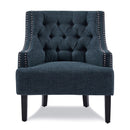 Charisma Accent Chair - Blue - Fabric