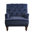 Holland Park Accent Chair - Blue - Velvet