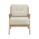 Ollen Accent Chair in Beige - 1211SN-1
