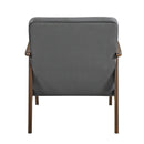 Landers Accent Chair in Gray/Walnut - 1230DG-1