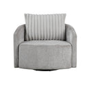 Francine Swivel Chair in Gray - 1239-1
