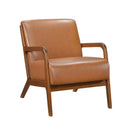 Gabe Accent Chair in Brown/Walnut - 1247BRW-1