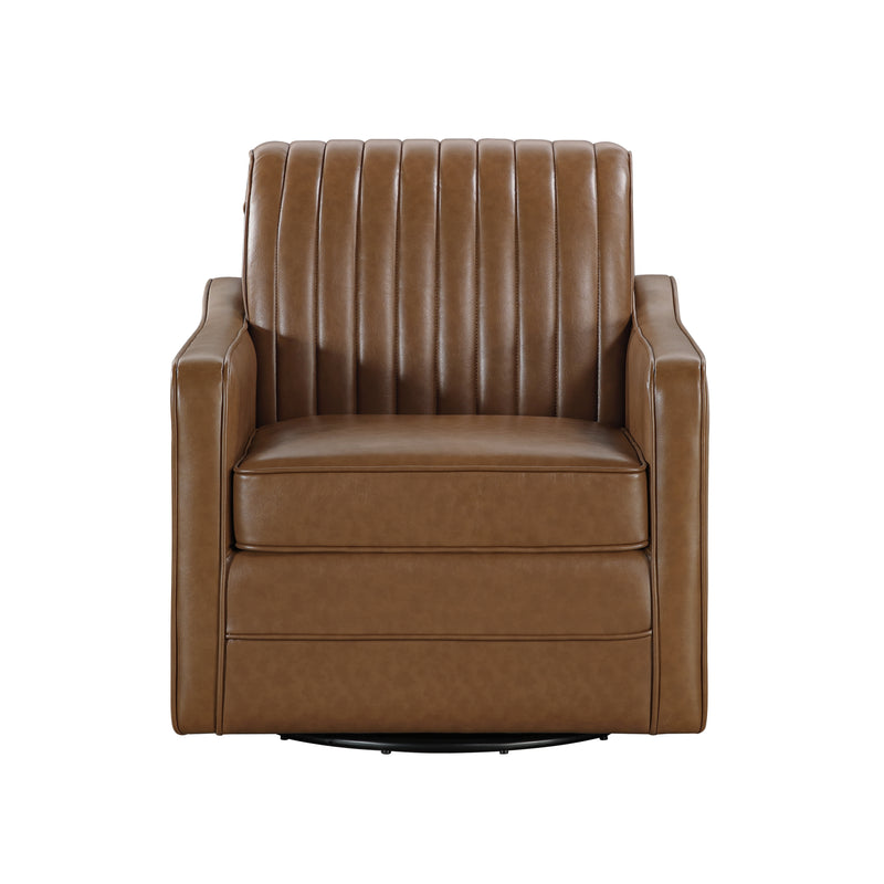 November Swivel Chair in Brown - 1257BR-1