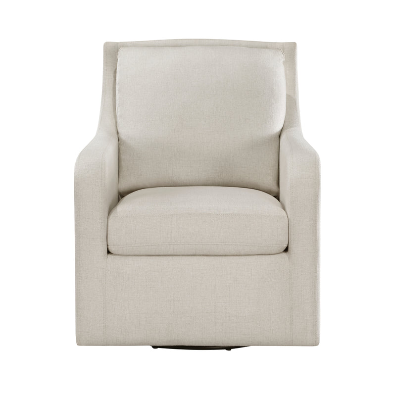 Claymont Swivel Chair in Beige - 1299BEG-1