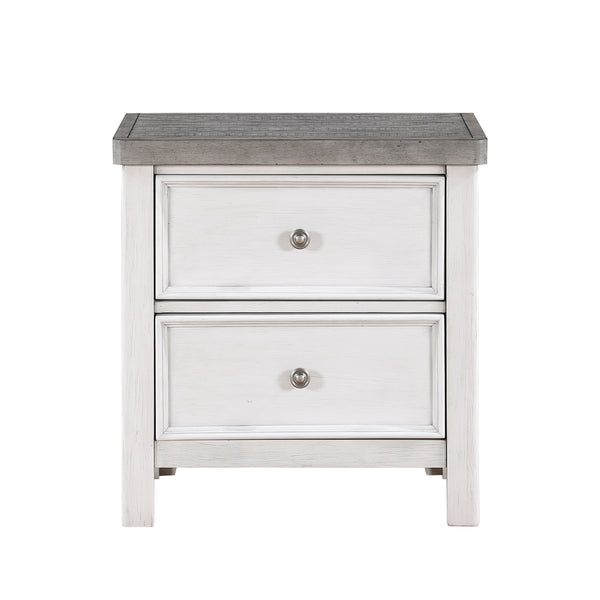 Ambrose Nightstand in Gray/White - 1303-4