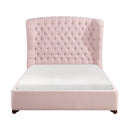 Cameo Queen Bed in Pink - 1308PN-1