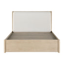 Matteo Eastern King Platform Bed with Footboard Storage in Natural/Oak - 1313NK-1EK