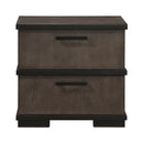 Acworth Nightstand in Black/Brown/Gray - 1343-4