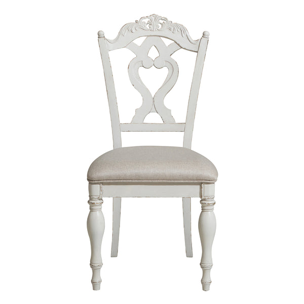 Cinderella Writing Desk Chair in Gray/White - 1386NW-11C