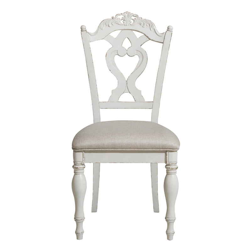 Cinderella Writing Desk Chair in Gray/White - 1386NW-11C