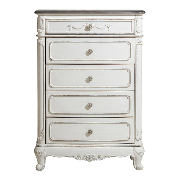 Cinderella Chest in White/Gray - 1386NW-9