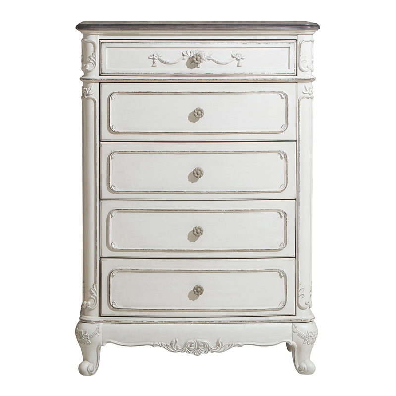 Cinderella Chest in White/Gray - 1386NW-9