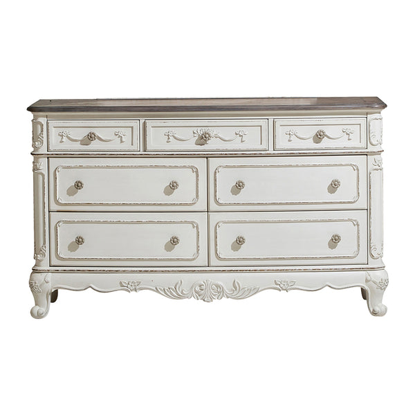 Cinderella Dresser in White/Gray - 1386NW-5