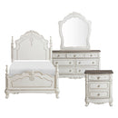 Cinderella 4pc Set (TB+NS+DR+MR) in White/Gray - 1386TNW-1*4