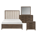 Cambridge 4pc Set (QB+NS+DR+MR) in Walnut - 1422N-1*4