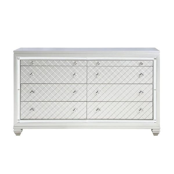 Leesa Dresser in Gray/Metallic/Silver - 1430-5