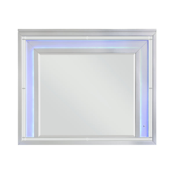 Leesa Mirror in Gray/Metallic/Silver - 1430-6