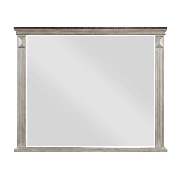 Marquette Mirror in Brown/Gray - 1449-6